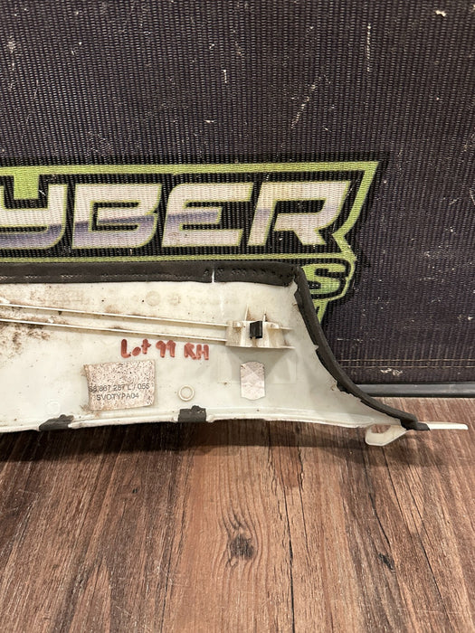 2021 AUDI R8 REAR PASSENGER RIGHT ALCANTARA C PILLAR TRIM OEM *WEAR/READ*