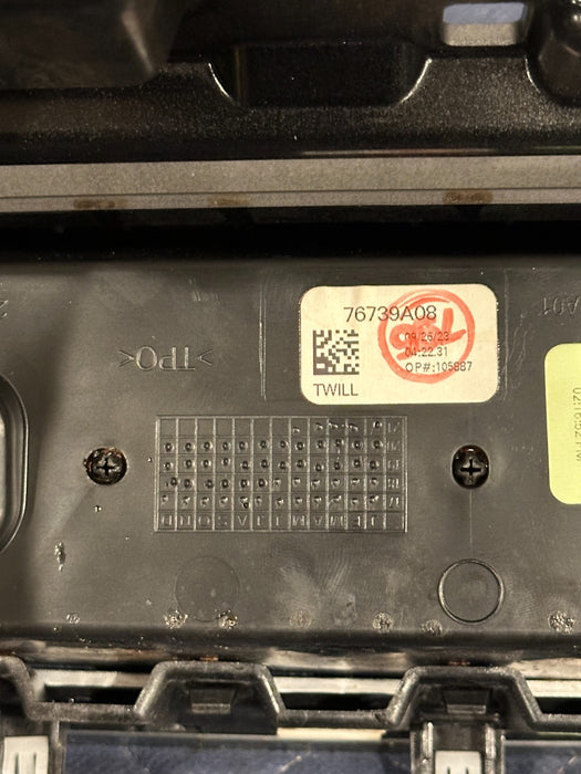 2024 DODGE RAM 3500 LARAMIE DASHBOARD 12' SCREEN DARK WOOD BEZEL W VENTS OEM