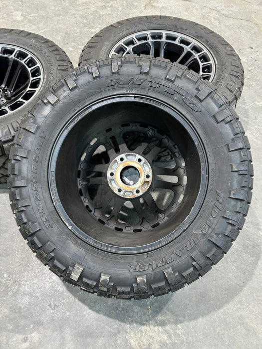 FUEL HEATER D720 20X9 WHEELS RIMS TIRES (3) 6 LUG RAM 1500