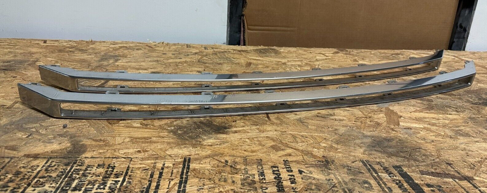 2017-2019 FORD F250 F350 F450 PLATINUM CHROME FRONT LOWER GRILLE INSERTS TRIMS