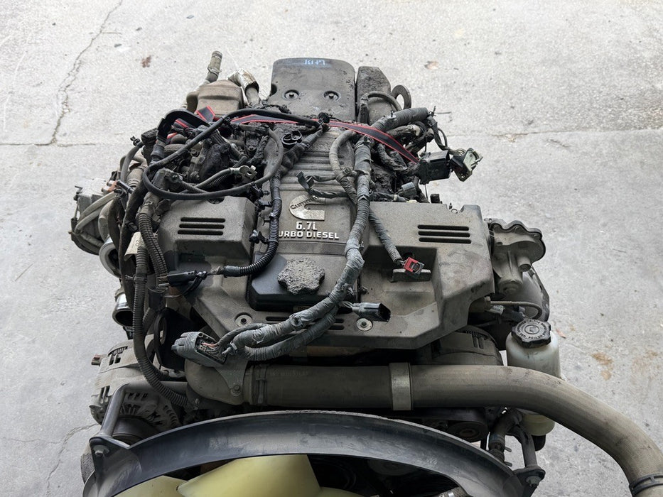 2022 RAM 2500 3500 DIESEL CUMMINS 6.7L I6 ENGINE COMPLETE W/ TURBO 52K MILES