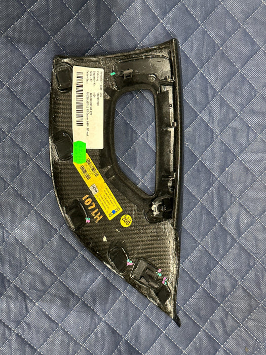 2012 AUDI R8 LEFT DRIVER DOOR CARBON FIBER TRIM PANEL OEM 423 868 091