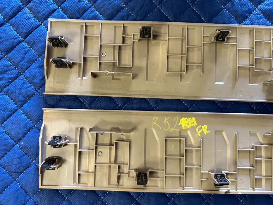 2017-2019 FORD F250 F350 F450 LARIAT TAN FRONT SCUFF KICK PLATE SET PAIR OEM