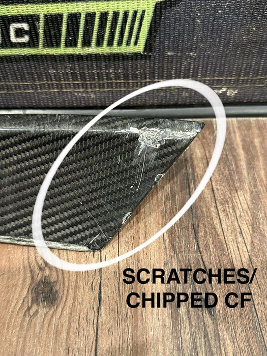 2017 2018 AUDI R8 PLUS PASSENGER RIGHT CARBON FIBER SPOILER TRIM OEM *READ DESC*