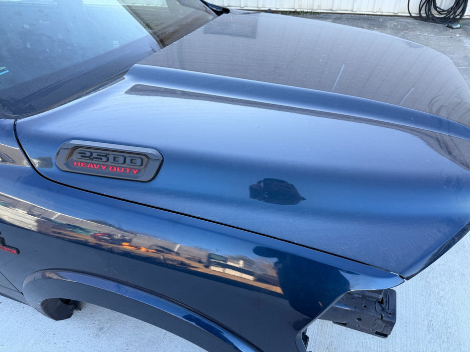 2021 RAM 2500 3500 HOOD ASSEMBLY BLUE PAINT CODE - PPX - 2019 2020 2021 2024