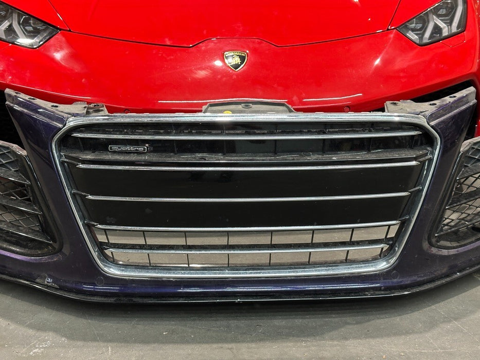 2014 2015 AUDI R8 FRONT BUMPER COMPLETE ASSEMBLY OEM GENUINE PURPLE