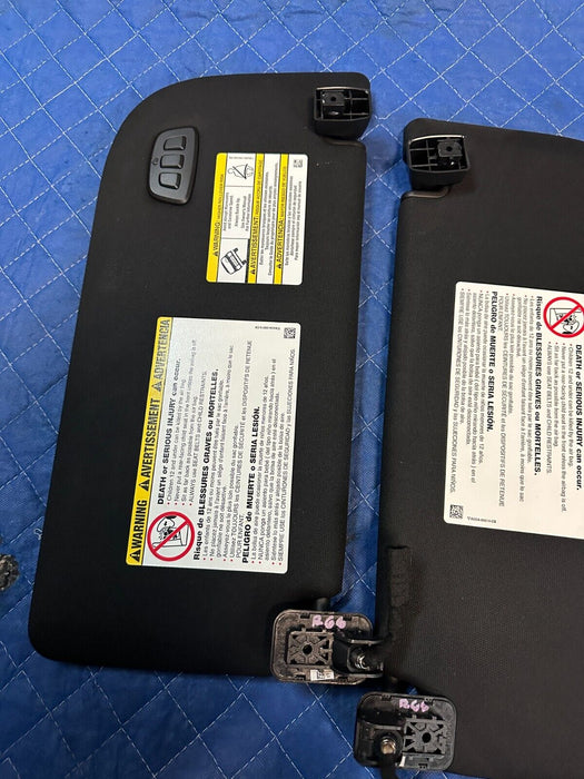 2022 FORD F250 F350 F450 PLATINUM LEFT & RIGHT BLACK OEM SUN VISORS