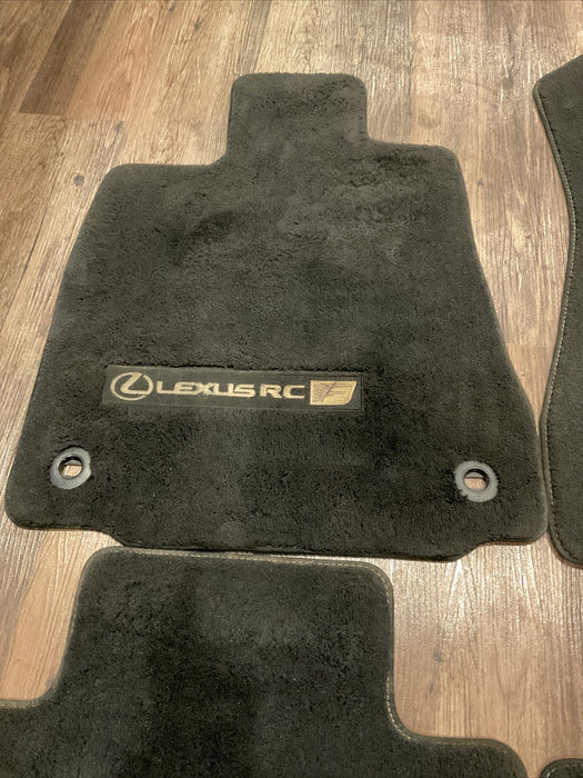 2015 LEXUS RC-F RCF SET (4) BLACK CARPET FLOOR MAT PT208-24150