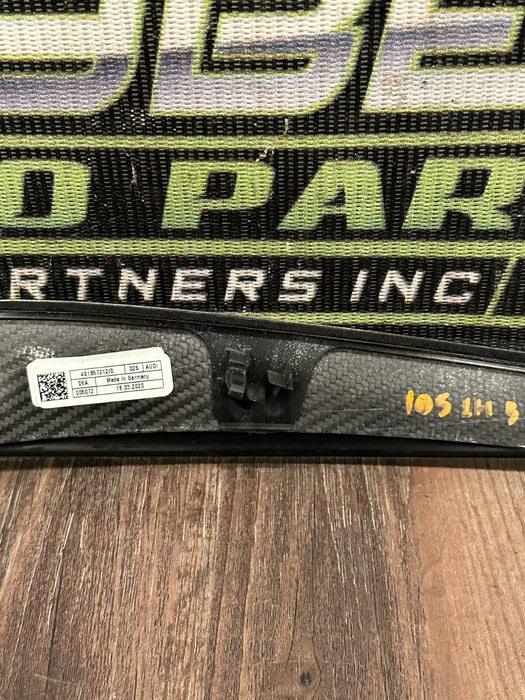 2021 AUDI R8 DASHBOARD LEFT CARBON FIBER TRIM OEM 4S1857212 *HEAT FLAWS 2-3*