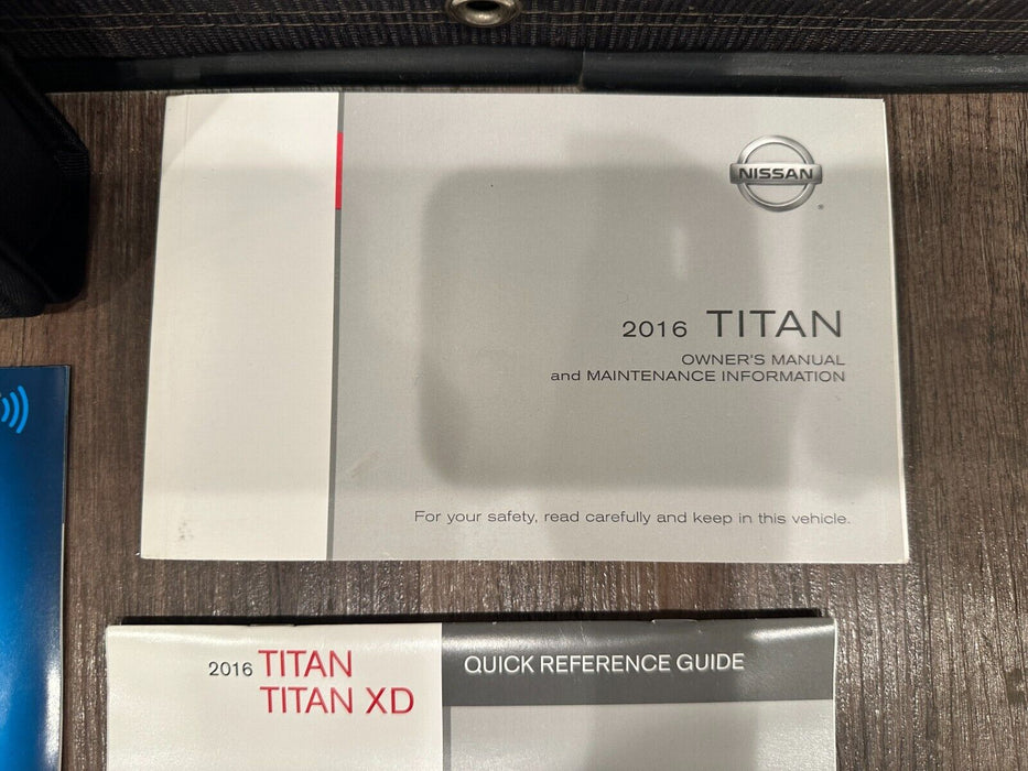 2016 NISSAN TITAN OWNERS MANUAL BOOKLET SET OEM