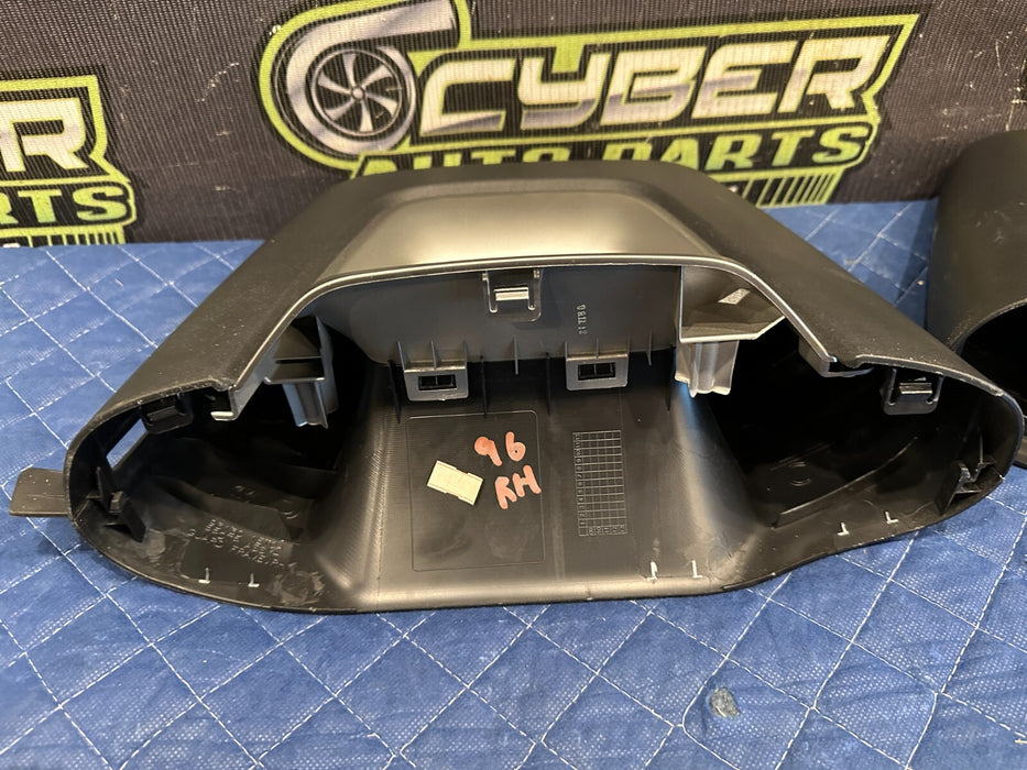 2010 NISSAN 370Z CONVERTIBLE REAR RIGHT LEFT SIDE ROLL BAR HOOP COVER TRIM OEM