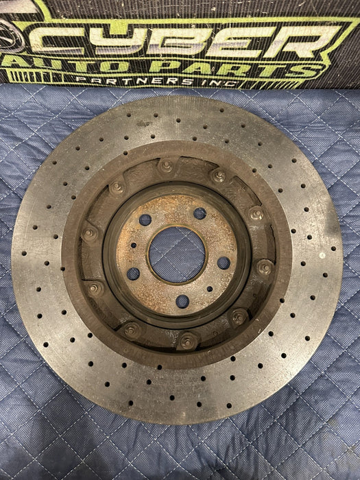 2021 AUDI R8 REAR PASSENGER RIGHT CARBON CERAMIC BRAKE ROTOR OEM 4S0 615 602 A