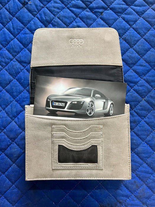 2012 AUDI R8 OWNER MANUAL BOOKLET SET GUIDE & LEATHER CASE OEM