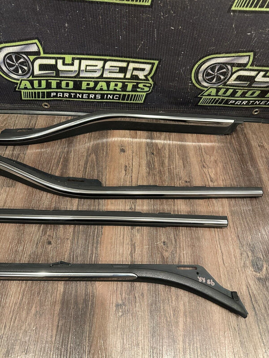 2017-2019 FORD F250 F350 F450 FRONT REAR CHROME WEATHER STRIP DOOR MOLDINGS OEM