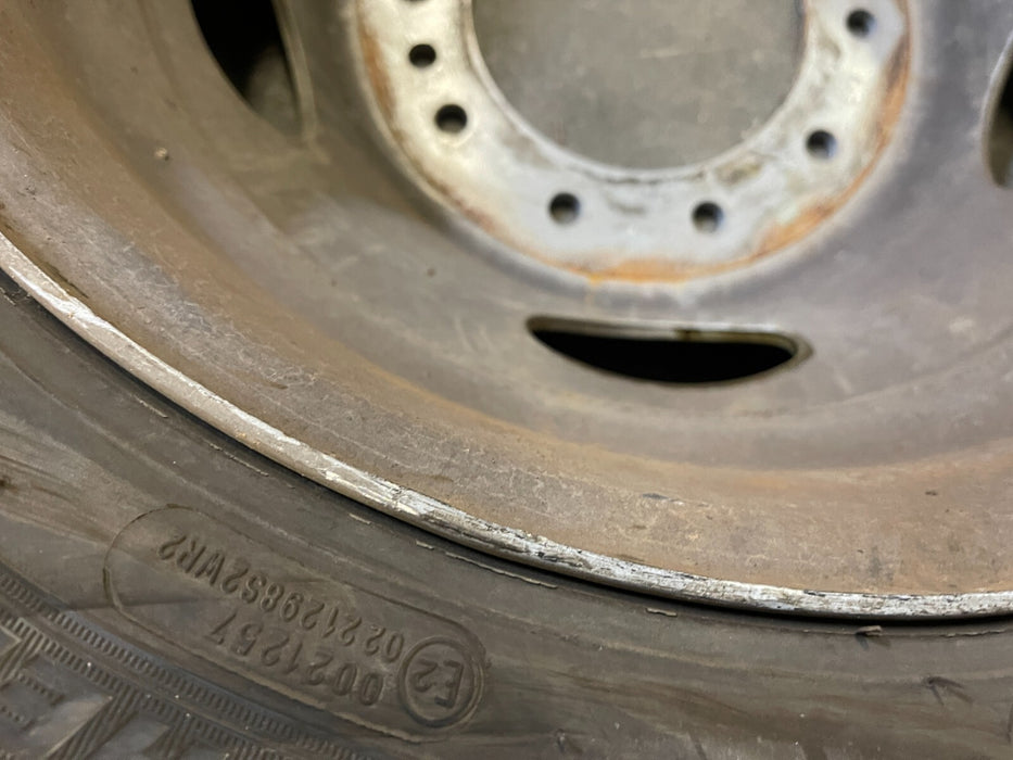 2019 FORD F450 DUALLY MICHELIN REAR INNER TIRE WHEEL RIM 225/70R19.5
