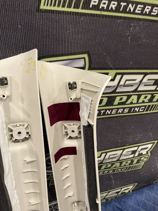 2022 FORD F250 F350 F450 LIMITED FRONT LEFT RIGHT A PILLARS PAIR WHITE OEM