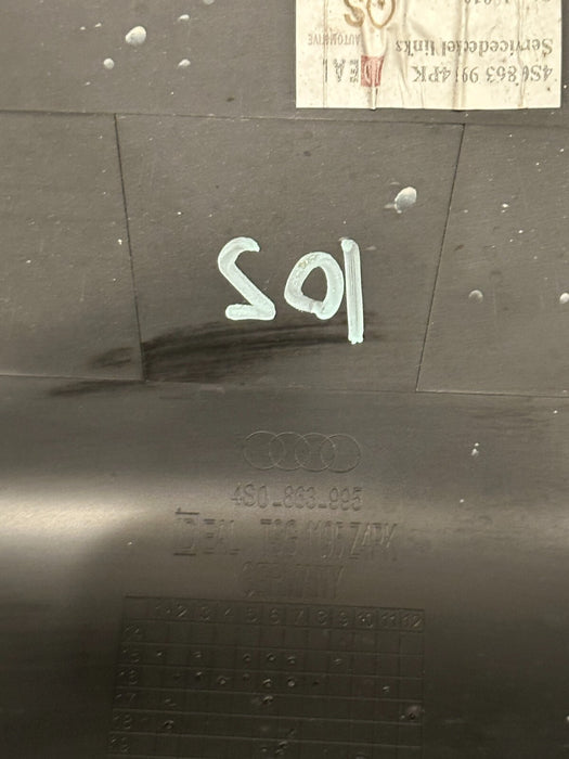 2021 AUDI R8 PLUS FRONT CARGO TRUNK/FRUNK LEFT TRIM PANEL OEM 4S0 863 995