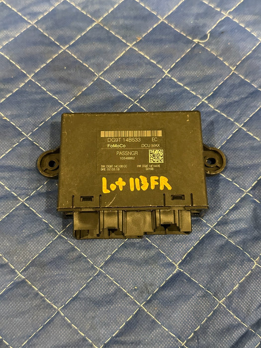 2019 FORD F150 RAPTOR FRONT RIGHT DOOR MODULE OEM DG9T 14B533 EC