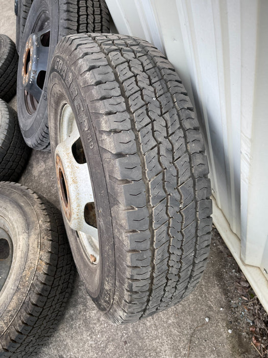 DODGE RAM 3500 8X6.5 8X165.1 DUALLY DRW WHEELS RIMS TIRES (6) SET OEM STEEL