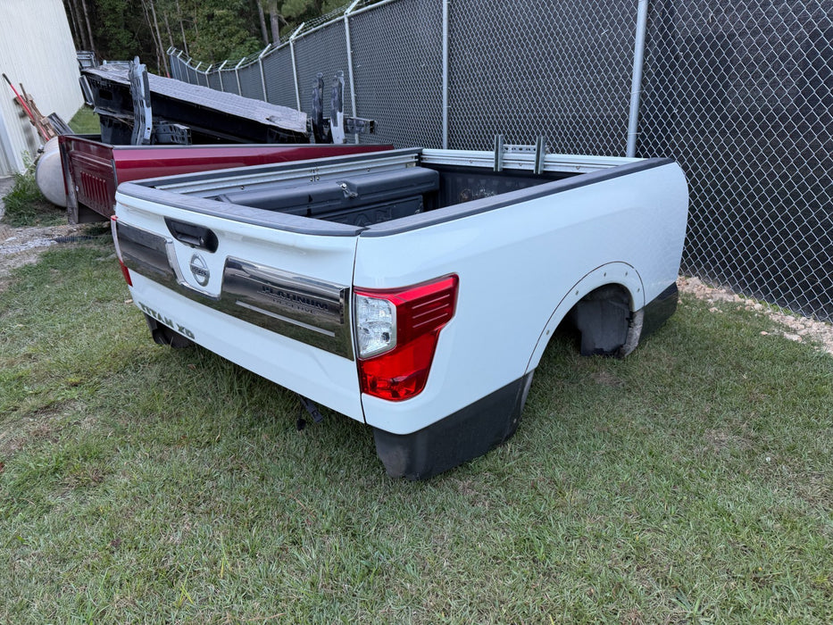 2016 2017 2018 2019 NISSAN TITAN XD PLATINUM RESERVE BED ASSEMBLY 6.5FT WHITE