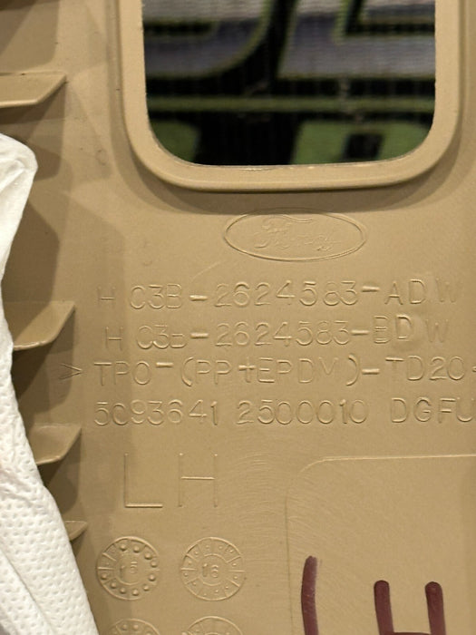 2017-2019 FORD F350 F450 LARIAT LEFT RIGHT UPPER B PILLAR TRIMS OEM ~SCRATCHES~