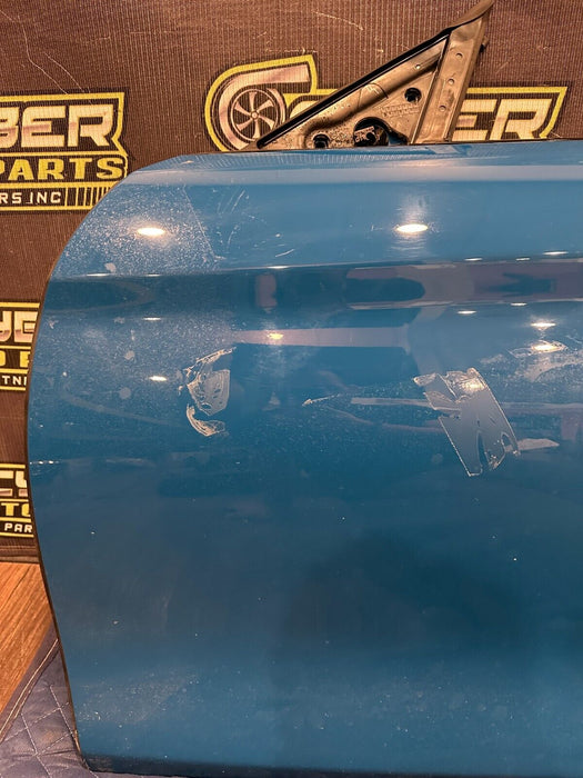 2015-2020 BMW M4 F82 FRONT LEFT DRIVER DOOR LAGUNA SECA BLUE 448 MINOR SCRATCHES