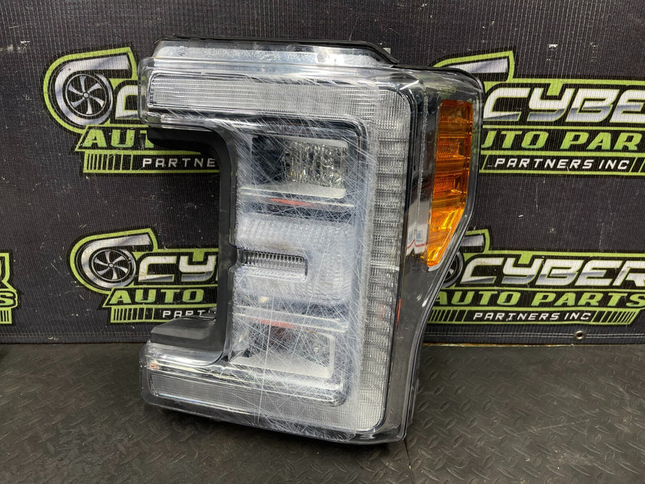 2017-2019 FORD F250 PLATINUM DRIVER HEADLIGHT FULL LED OEM *DAMAGED*