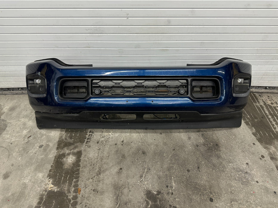 2021 RAM 2500 LARAMIE FRONT BUMPER W HARNESS BLUE PEARL (PPX) OEM *READ*