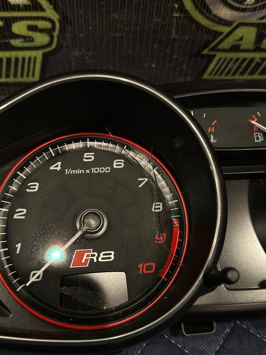 2014 AUDI R8 V10 SPEEDOMETER AUTO INSTRUMENTAL GAUGE CLUSTER OEM ~READ~