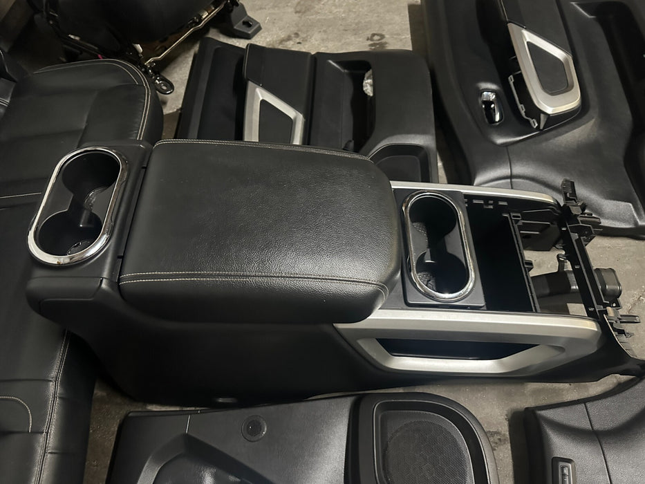 2016-2019 NISSAN TITAN PRO-4X BLACK INTERIOR SEATS CENTER CONSOLE DOOR PANELS