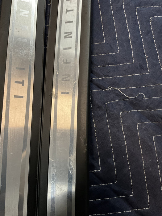 2011 INFINITI G37 SCUFF KICK PLATES LH RH DRIVER PASSENGER SIDE PAIR SET OEM