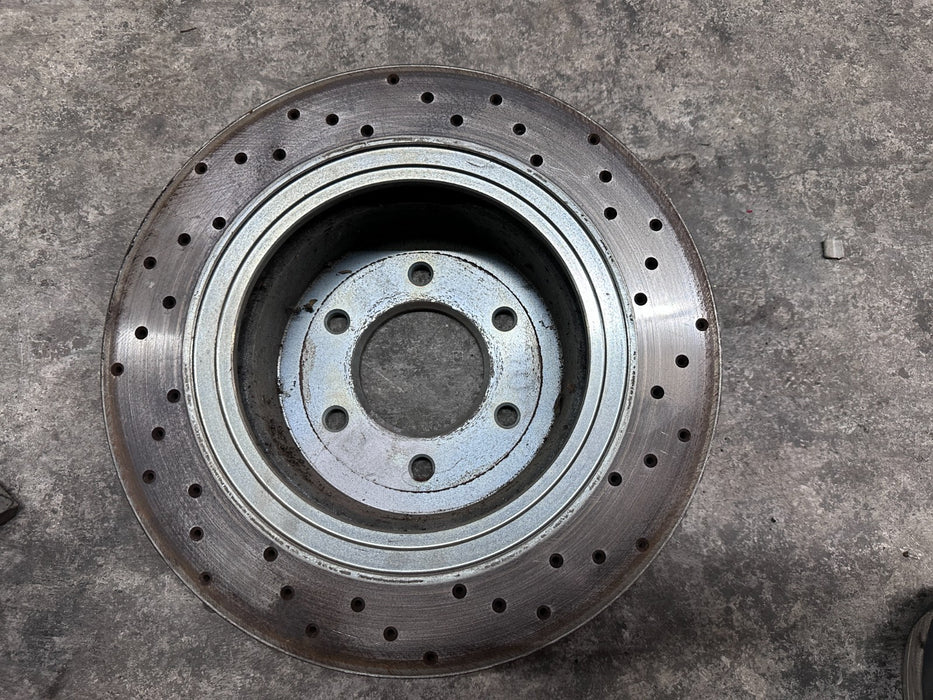 2017 NISSAN TITAN XD FRONT LEFT BRAKE DISC ROTOR OEM