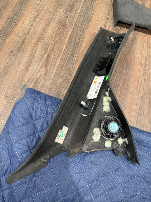 2014 AUDI R8 PLUS ALCANTARA INTERIOR A PILLAR TRIMS SUN VISORS OEM GENUINE