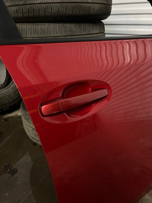 2014 TOYOTA PRIUS V FRONT RIGHT RH RED DOOR W PANEL OEM *SUN DAMAGE* (READ!)