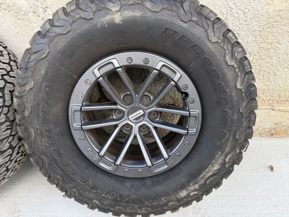 17" Ford 2017-2020 F-150 Raptor OEM rims wheels BEADLOCK 37" WITH SPARE