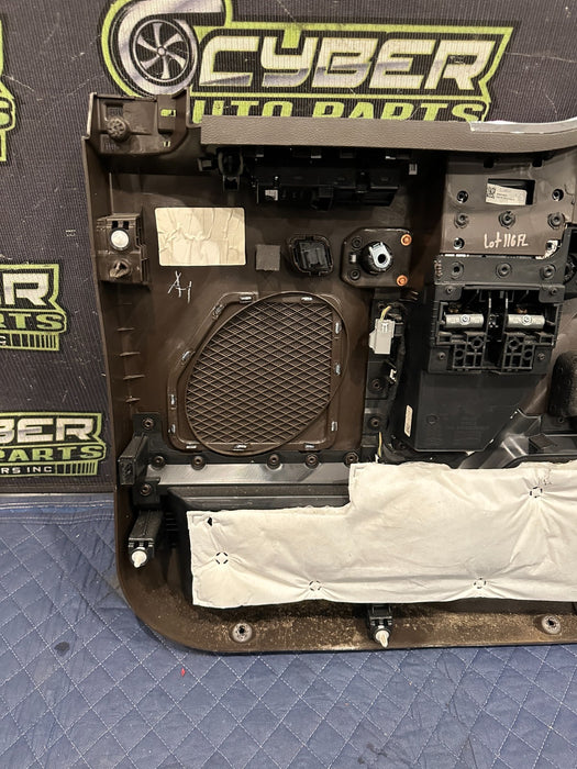 2017-2019 FORD F250 F350 F450 KING RANCH BROWN FRONT LEFT DOOR PANEL OEM *FLAWS*