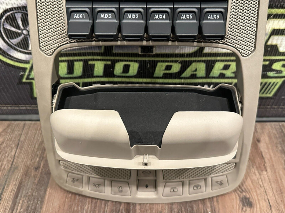 2017-2019 FORD F250 F350 F450 LIMITED OVERHEAD UPFITTER CONSOLE OEM *READ/CRACK*