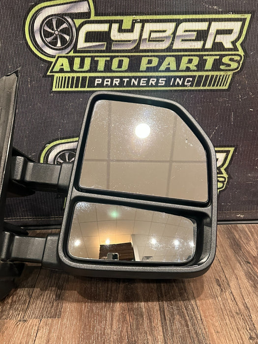 2023-2024 FORD F350 PASSENGER RIGHT CHROME CAP TOW MIRROR W CAMERA OEM