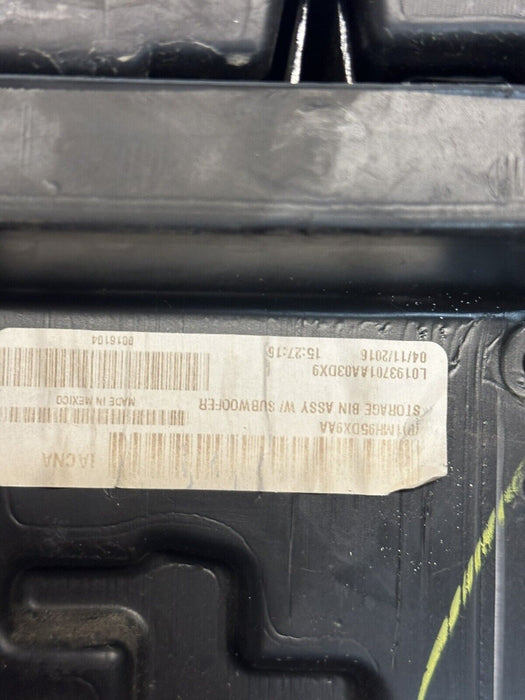 2017 RAM 3500 LIMITED MEGA CAB BEHIND REAR SEAT STORAGE W/ SUBWOOFER OEM