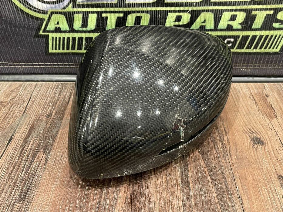 2012 AUDI R8 V8 LEFT CARBON FIBER MIRROR HOUSING COVER OEM 420 857 501 *READ!!!*