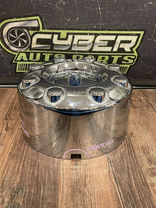 2017-24 FORD F350 DUALLY SUPERDUTY 6.7L REAR LH RH CHROME CENTER CAPS OEM *READ