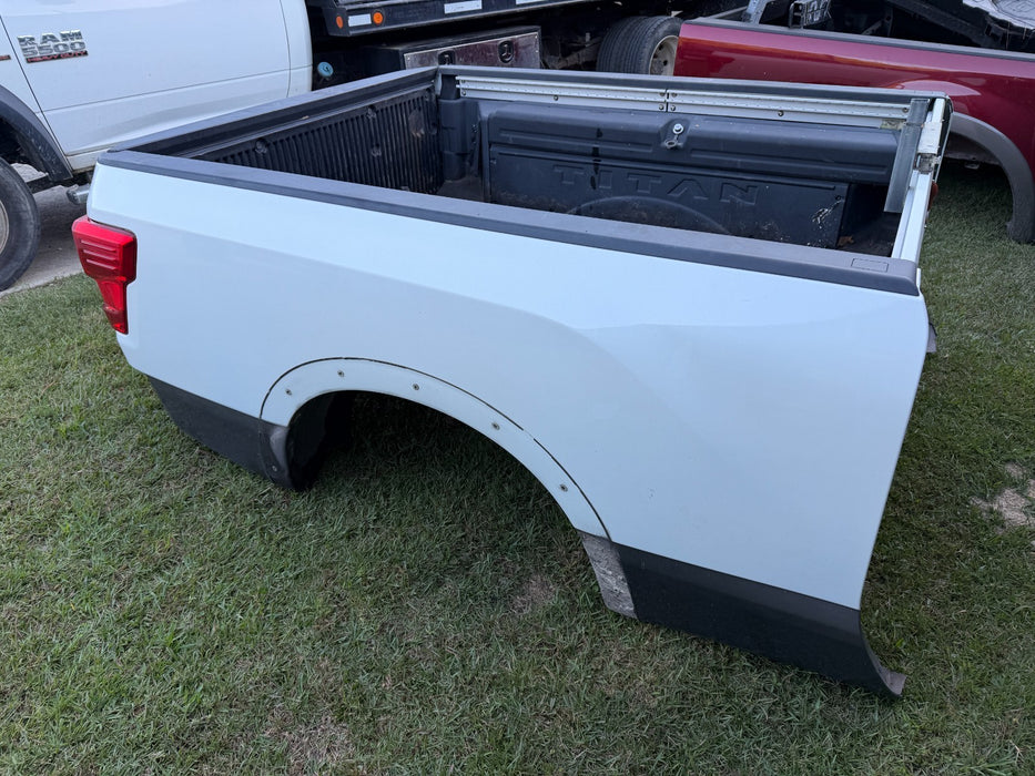 2016 2017 2018 2019 NISSAN TITAN XD PLATINUM RESERVE BED ASSEMBLY 6.5FT WHITE