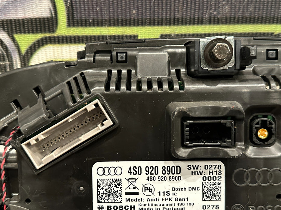 2017 2018 AUDI R8 PLUS INSTRUMENT GAUGE CLUSTER SPEEDOMETER OEM 20K MILES