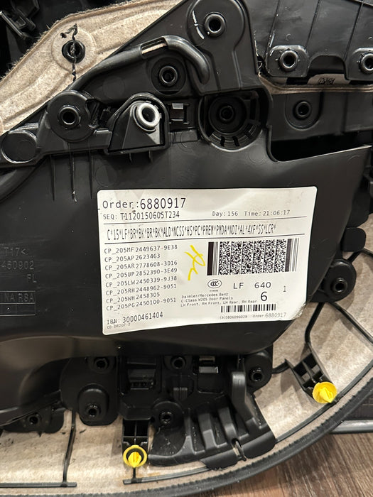 2015 MERCEDES C63S AMG EDITION 1 SEDAN W205 FRONT LEFT DOOR PANEL OEM *WEAR 6-12