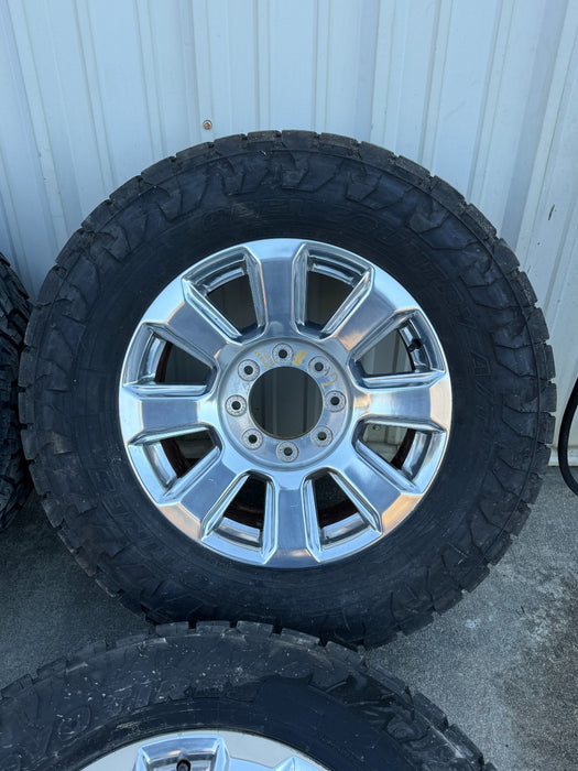 2022 FORD F250 F350 PLATINUM WHEELS 8X170 W/ 35" TOYO 35X12.50 TIRES