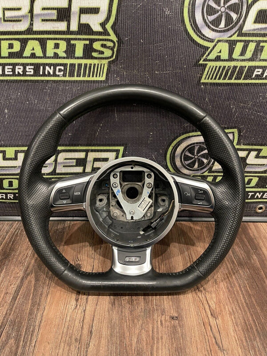 2012 AUDI R8 LEATHER STEERING WHEEL OEM *READ DESC/HAS WEAR*