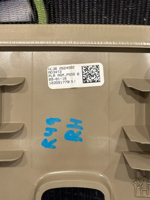 2017-2019 FORD F250 F350 F450 TAN/BEIGE LARIAT RIGHT UPPER B PILLAR OEM *SCUFFS*