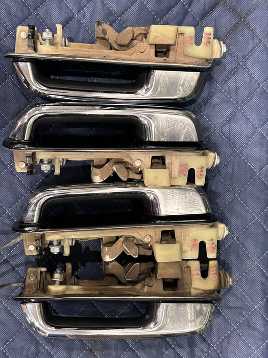 2017 2019 FORD F250 F350 F450 FRONT REAR SET DOOR HANDLE OEM AGATE BLACK (UM)