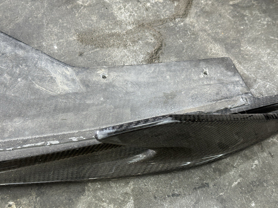 2015-2019 LAMBORGHINI HURACAN LP610 VORSTEINER Carbon FIBER LIP SPLITTER *DAMAGE