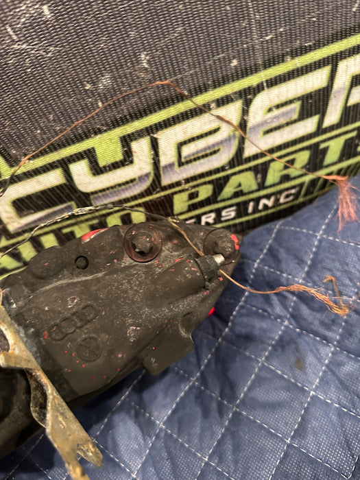 2021 AUDI R8 REAR LEFT RED CARBON CERAMIC BRAKE CALIPER OEM ~READ!!~